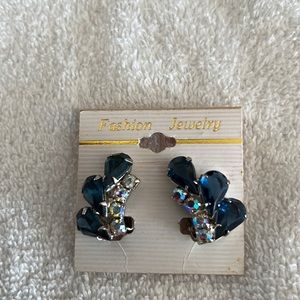 Elegant Sapphire Clip On Earrings